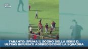 Taranto, sfuma la promozione e i tifosi aggrediscono i calciatori: picchiato il capitano