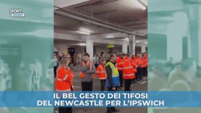 Il bel gesto dei tifosi del Newcastle per l'Ipswich