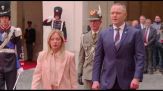 Meloni riceve il presidente della Repubblica polacca Nawrocki