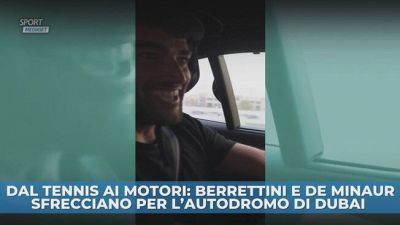 Dal tennis ai motori: Berrettini e De Minaur sfrecciano per l'autodromo di Dubai