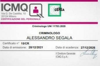CRIMINOLOGO SEGALA ALESSANDRO
