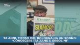Bologna, il sogno di un tifoso di 96 anni