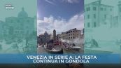 Venezia in Serie A, la festa continua in gondola