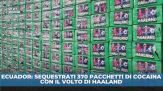 Ecuador: sequestrata cocaina col volto di Haaland