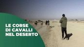 Le corse dei beduini nel deserto