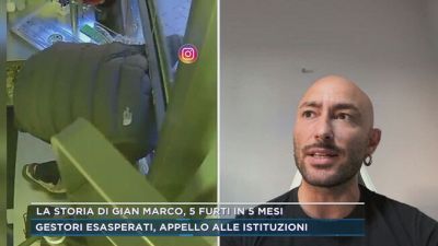 La storia di Gian Marco, 5 furti in 5 mesi