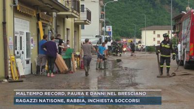 Maltempo record, paura e danni nel bresciano