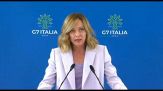 G7, Meloni chiude il vertice: successo, grande capacità dell'Italia