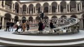 Design Week, una libreria di luce nel cortile di Brera al Fuorisalone