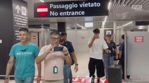 L'arrivo di Diogo Leite a Fiumicino
