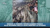 Juve: i tifosi bruciano le sciarpe