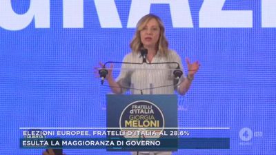 Elezioni europee, Fratelli d'Italia al 28.6%