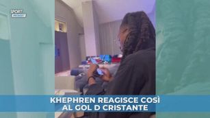 Khephren Thuram reagisce così al gol di Cristante