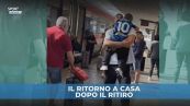 Berardi a casa dopo il ritiro: abbraccia il figlio con la maglia dell'Inter