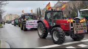 Madrid invasa dai trattori, la protesta contro l'accordo Ue-Mercosur