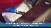 Fumogeni blu ad Anfield: lo scherzo dei tifosi dell'Everton