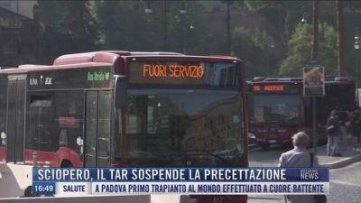 Breaking News delle 16.00 | Sciopero, il Tar sospende la precettazione