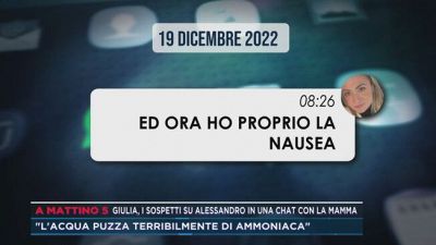 Giulia, i sospetti su Alessandro in una chat con la mamma