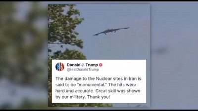 Trump: danni monumentali ai siti nucleari dell'Iran