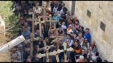 Processione del Venerdì Santo nella Città Vecchia di Gerusalemme