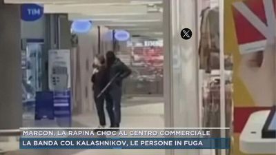 Marcon, la rapina choc al centro commerciale