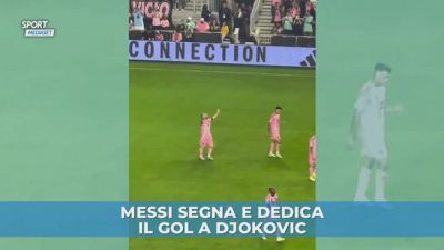 Messi segna e dedica il gol a Djokovic