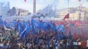 La forte protesta dei lavoratori dell'auto