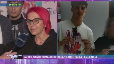 Napoli, Santo Romano ucciso a 19 anni: parla la zia Arca