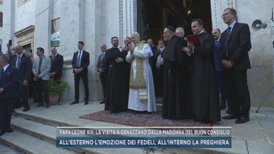 Papa Leone XIV, la visita a Genazzano dalla Madonna del Buon Consiglio