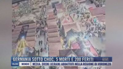 Breaking News delle 16.00 | Germania sotto choc, 5 morti e 200 feriti
