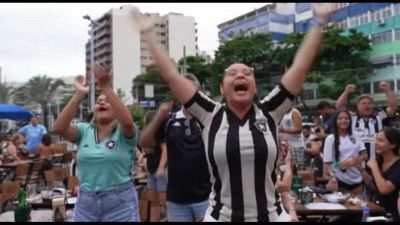 I tifosi del Botafogo in delirio: Libertadores e campionato brasiliano
