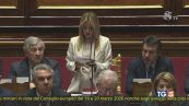 Meloni in Senato: "Non siamo in guerra e non vogliamo entrarci"