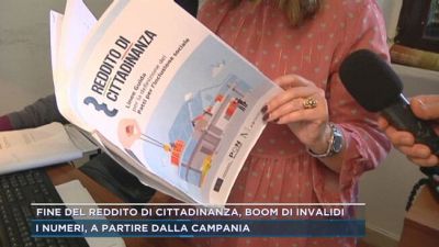 Fine del reddito di cittadinanza, boom di invalidi