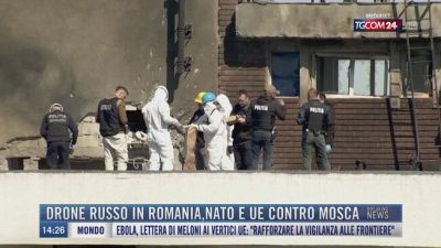 Breaking News delle 14.00 | Drone russo in Romania, Nato e Ue contro Mosca