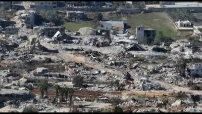 La fragile tregua in Libano, le immagini delle macerie a Kfar Kila