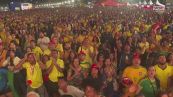 La grande festa di Rio dopo la vittoria del Brasile