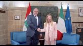Italia-Libano, Meloni incontra Aoun: sostegno per pace giusta con Israele