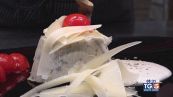 Gusto Verde: sformatino di melanzane su fonduta di Grun Alpe