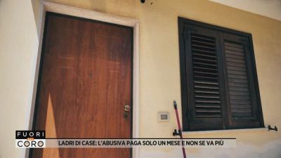 Ladri di case: l'abusiva paga solo un mese e non se ne va più