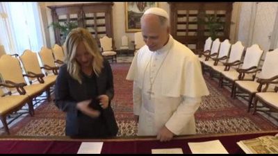 Meloni da Papa Leone, Vaticano: "toccati i temi della pace"