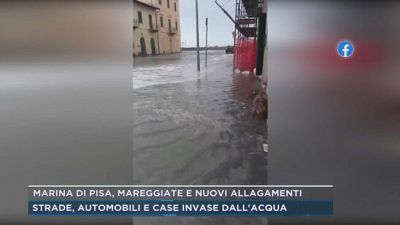 Marina di Pisa, mareggiate e nuovi allagamenti