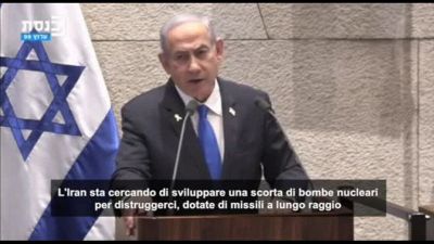 Netanyahu accusa: Iran cerca di costruire bombe nucleari contro di noi