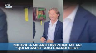 Modric a Milano, le prime immagini