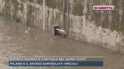 Pioggia intensa e continua nel nord-ovest