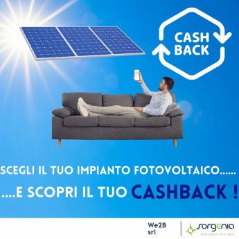 E' arrivato il fotovoltaico con CASHBACK sul FOTOVOLTAICO! Verifica quanto GUADAGNI sull'acquisto! 👇👇Clicca QUI 💪 https://www.we2bsrl.it/cashback-fotovoltaico/