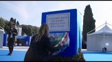 Meloni al villaggio Difesa a Roma omaggia i militari morti in Bosnia