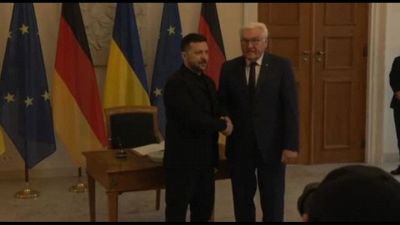 Zelensky a Berlino ricevuto anche dal presidente tedesco Steinmeier