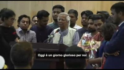 Le prime parole di Yunus: per il Bangladesh una nuova vittoria