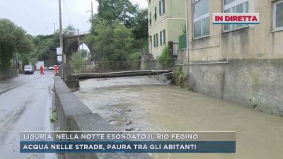 Liguria, nella notte esondato il Rio Fegino