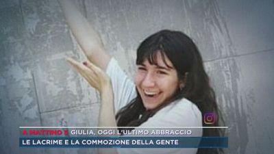 Giulia, oggi l'ultimo abbraccio